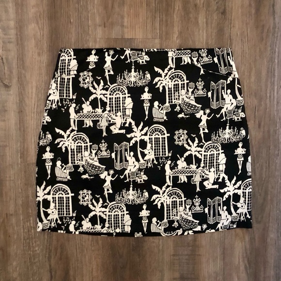 Lilly Pulitzer Dresses & Skirts - Vintage Lily Pulitzer Late Night Toile Cotton Minj Skirt